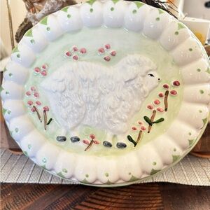 Vintage Decorative Sheep Jello Mould Wall Hanging